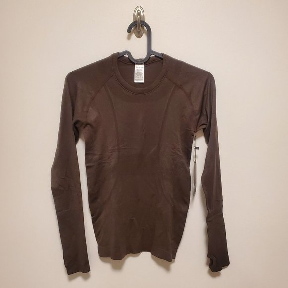TKEQ Kennedy Long Sleeve Seamless Shirt Color: Espresso Brown Size: XS/S - Picture 2 of 11